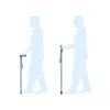 All-Terrain 2-in-1 Hybrid Hiking and Walking Stick with Adjustable Height and Comfort Grip