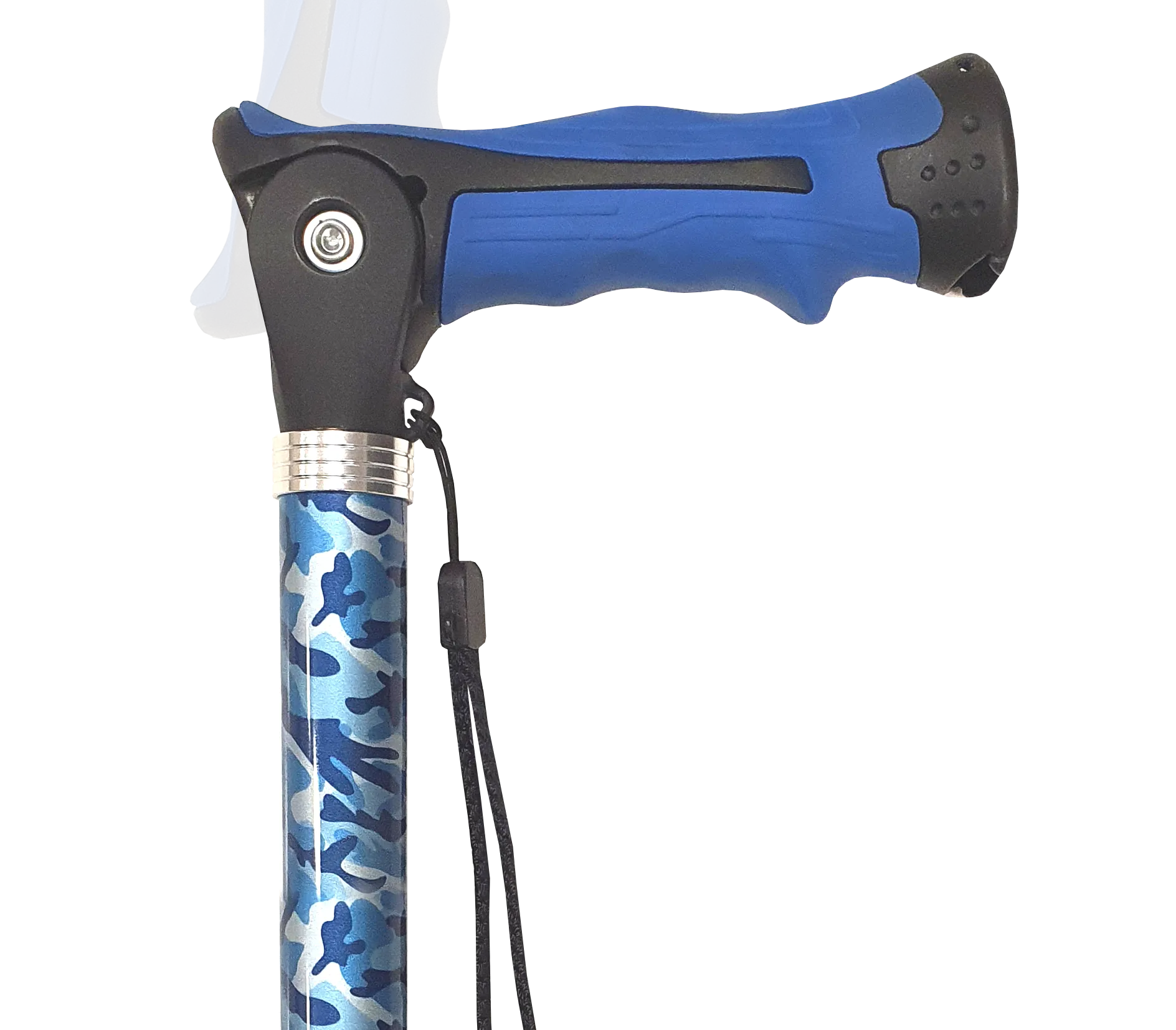 All-Terrain 2-in-1 Hybrid Hiking and Walking Stick with Adjustable Height and Comfort Grip