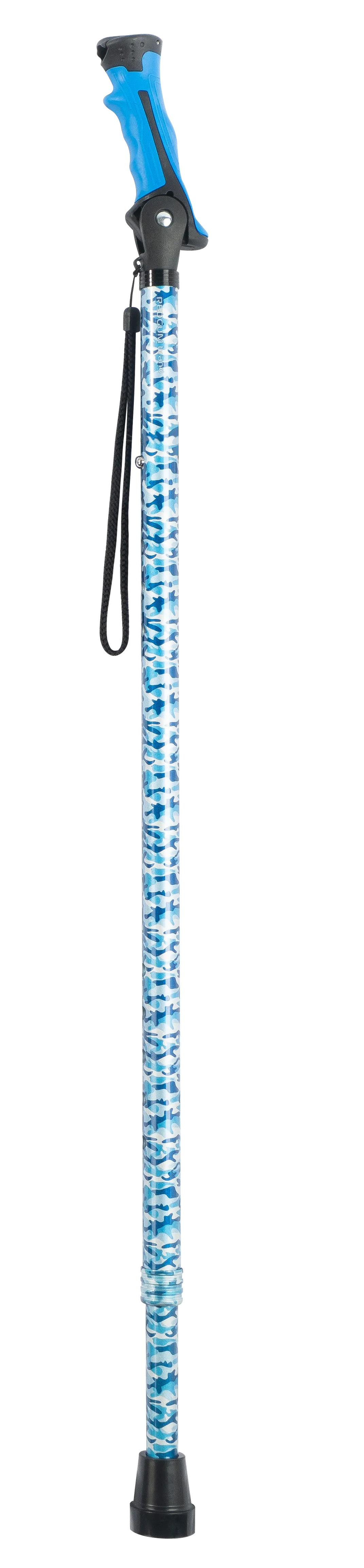 All-Terrain 2-in-1 Hybrid Hiking and Walking Stick with Adjustable Height and Comfort Grip