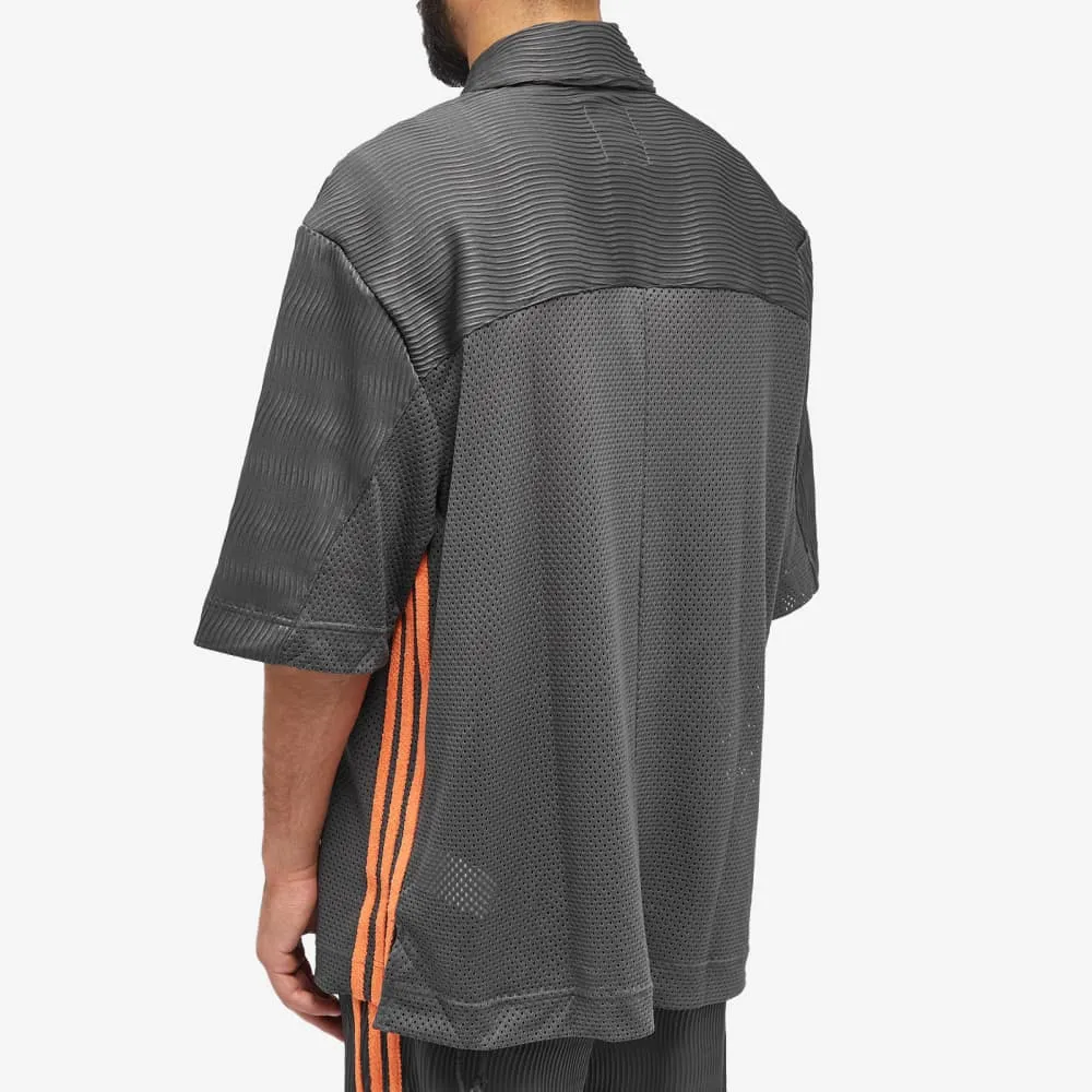 Adidas x SFTM Short Sleeve Zip Shirt, Black