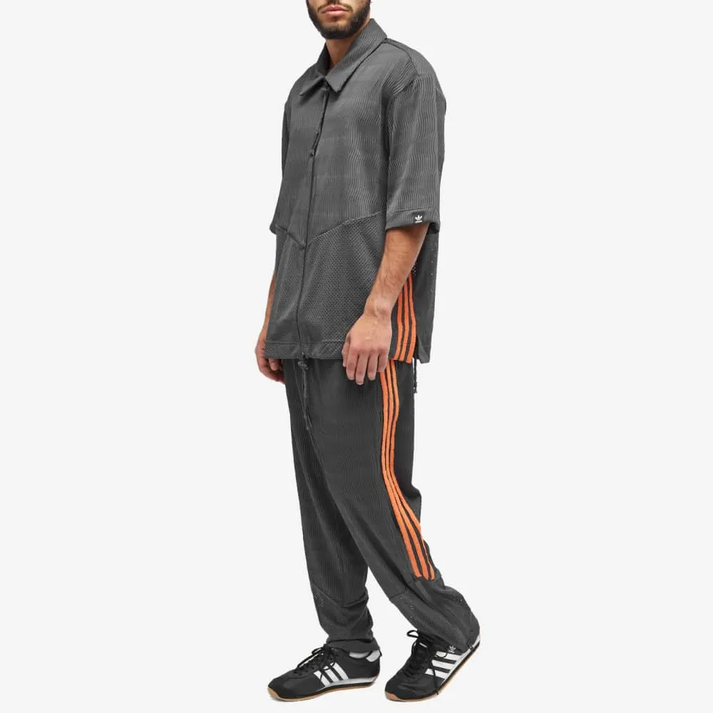Adidas x SFTM Short Sleeve Zip Shirt, Black