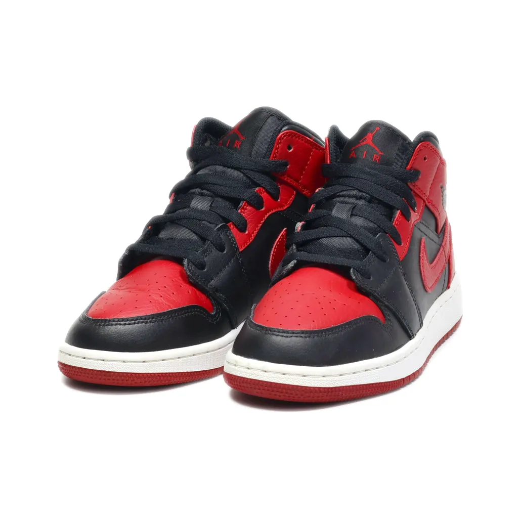 Air Jordan Jordan 1 Banned High-Top Sneakers Pu Leather Red Colour For Women