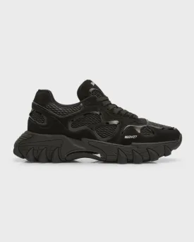 Balmain Men's B-East Sneakers in Mesh and Suede