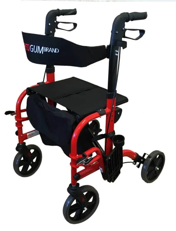CrossOver 2 in 1 Rollator Walker and Transit Wheelchair