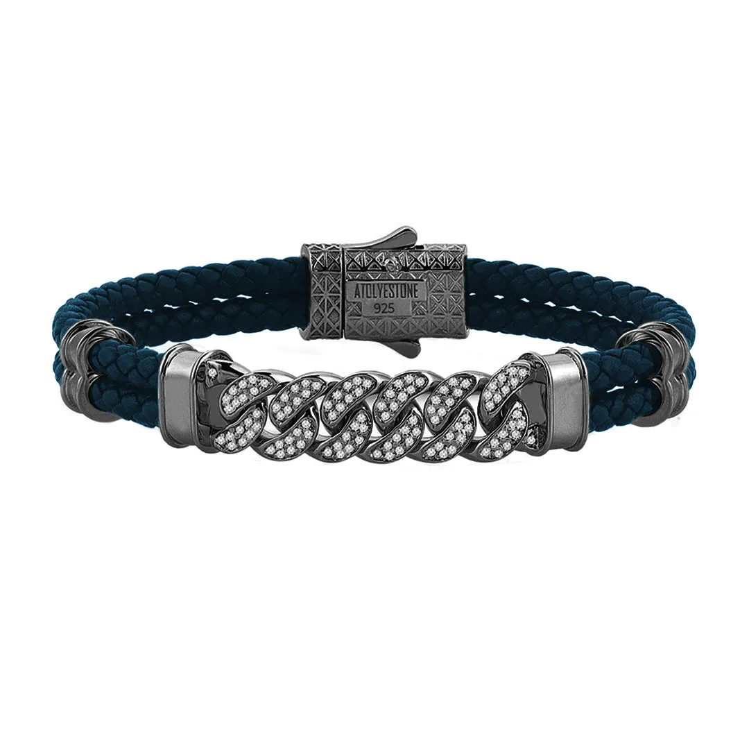 Cuban Links Leather Bracelet