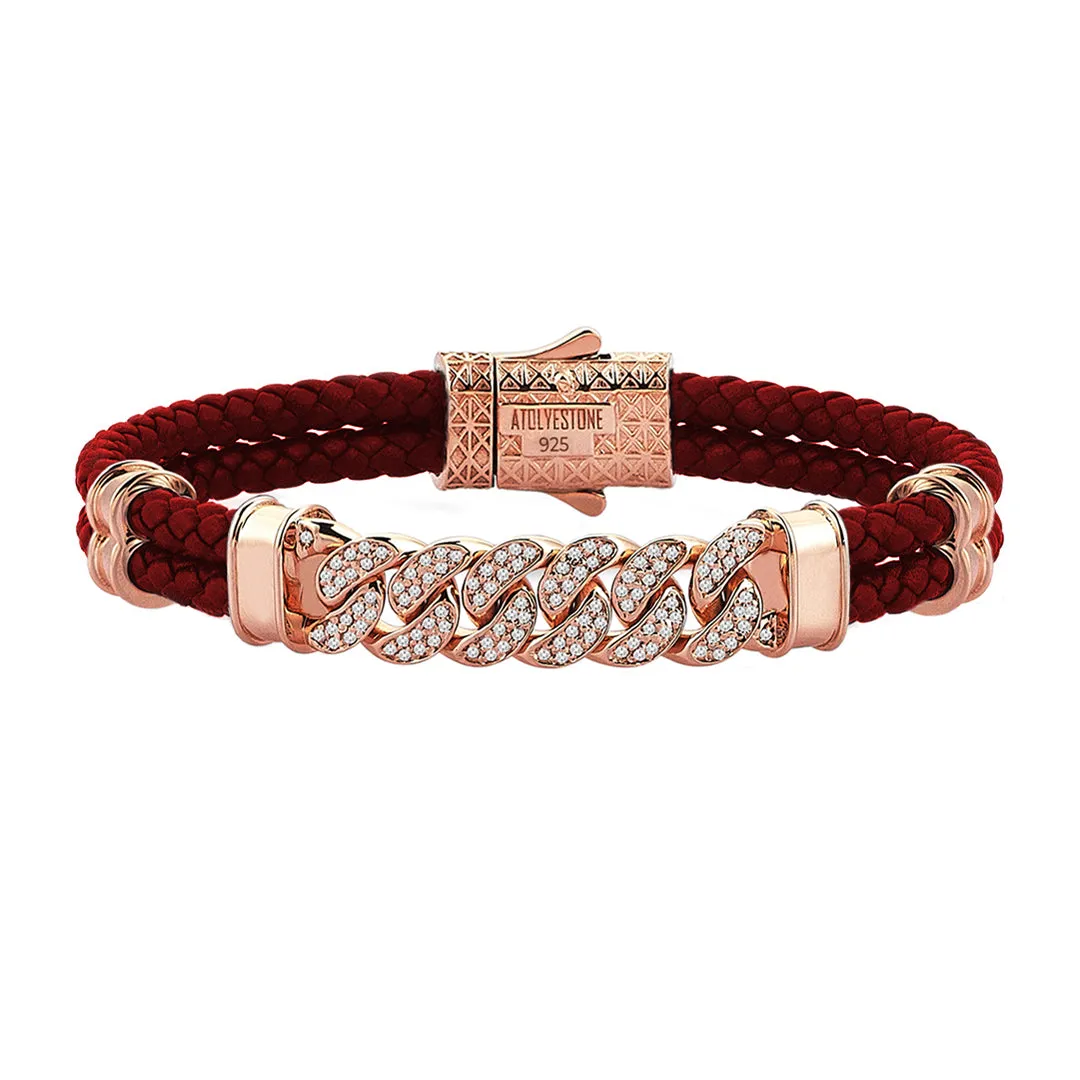 Cuban Links Leather Bracelet