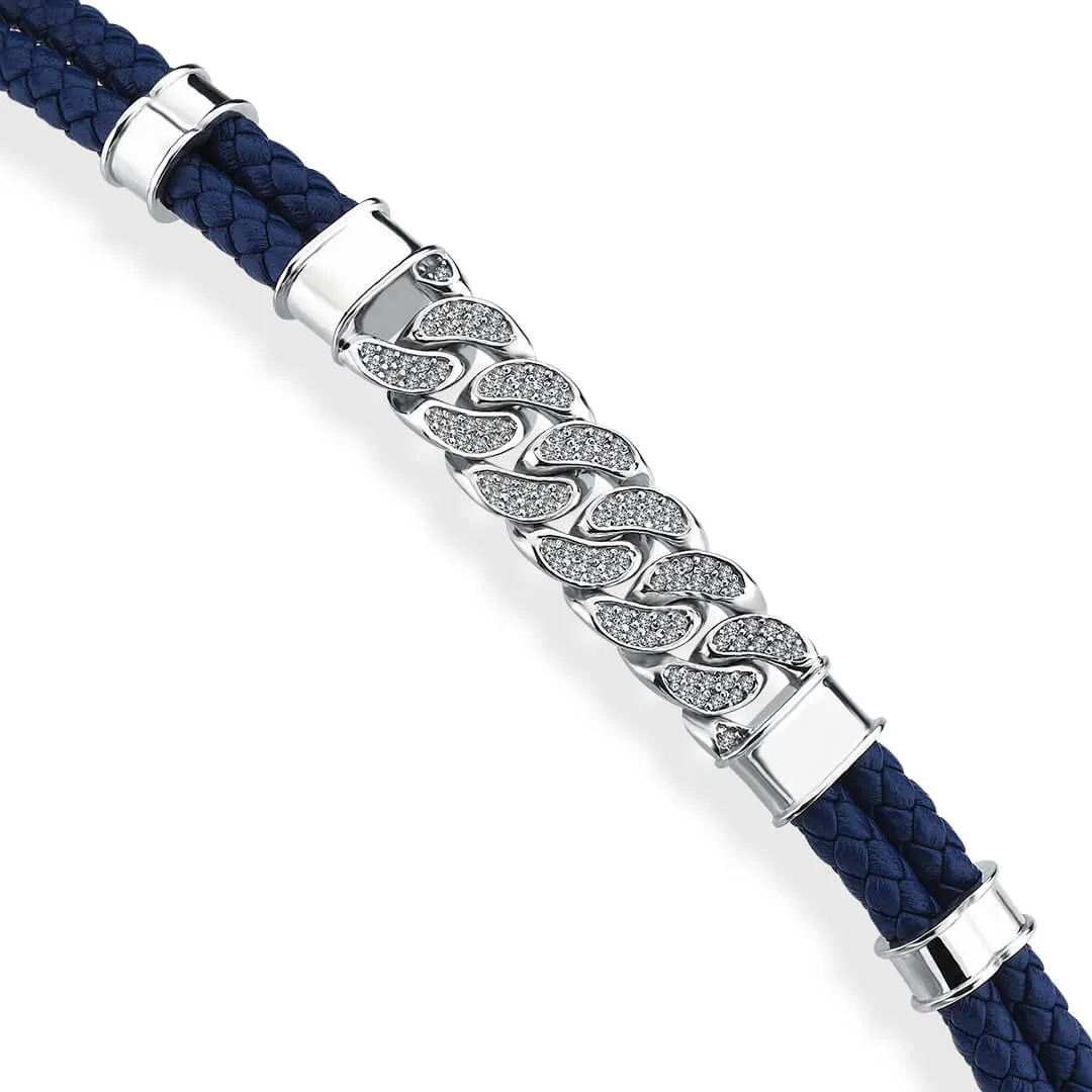 Cuban Links Leather Bracelet