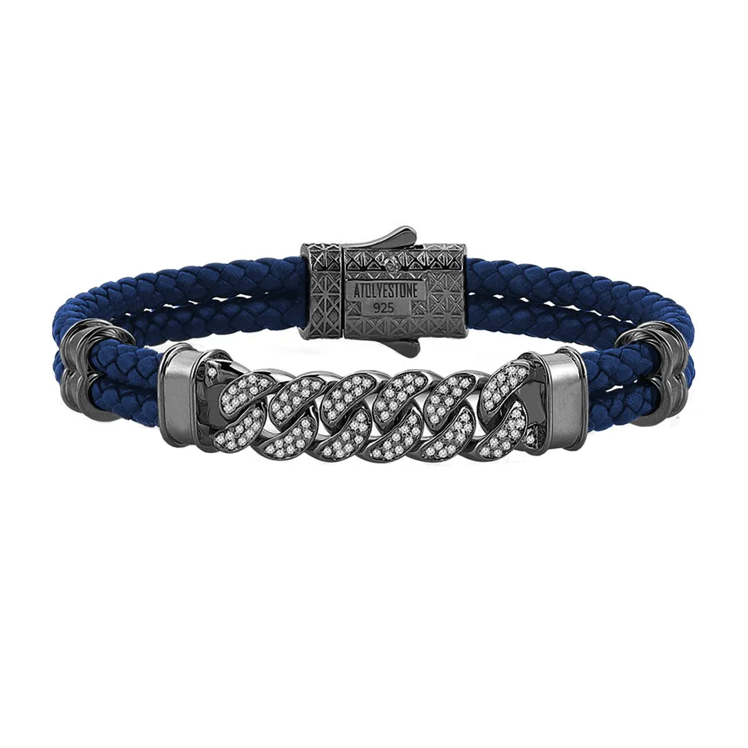 Cuban Links Leather Bracelet