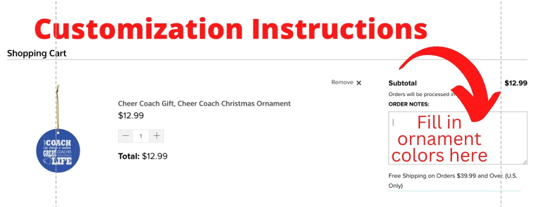 Custom Running Coach Ornament