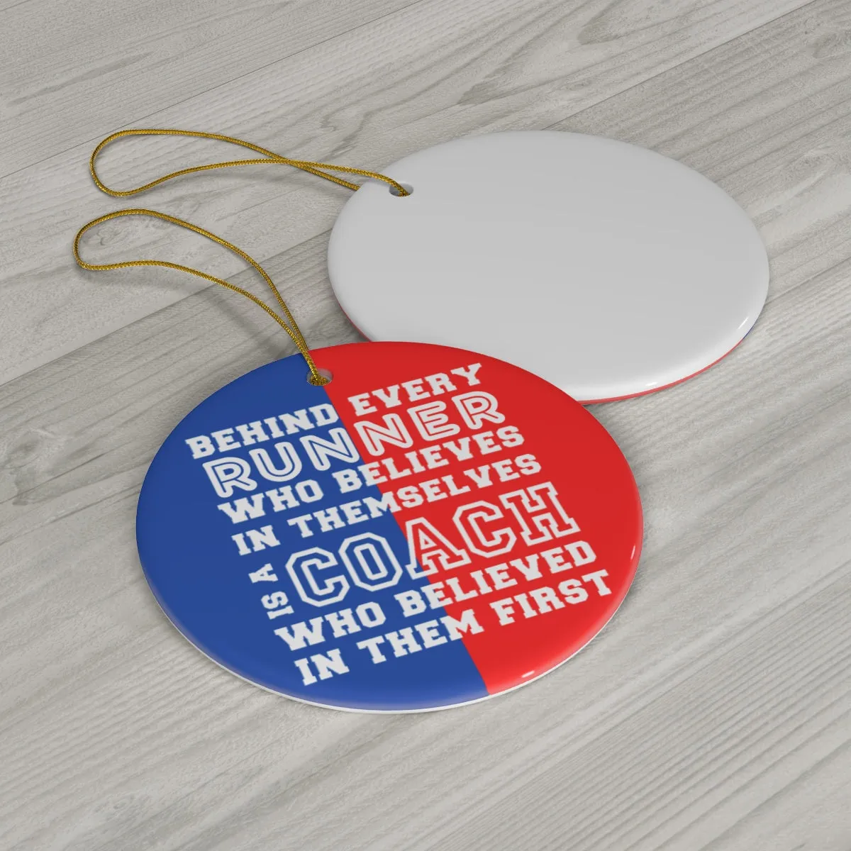 Custom Running Coach Ornament