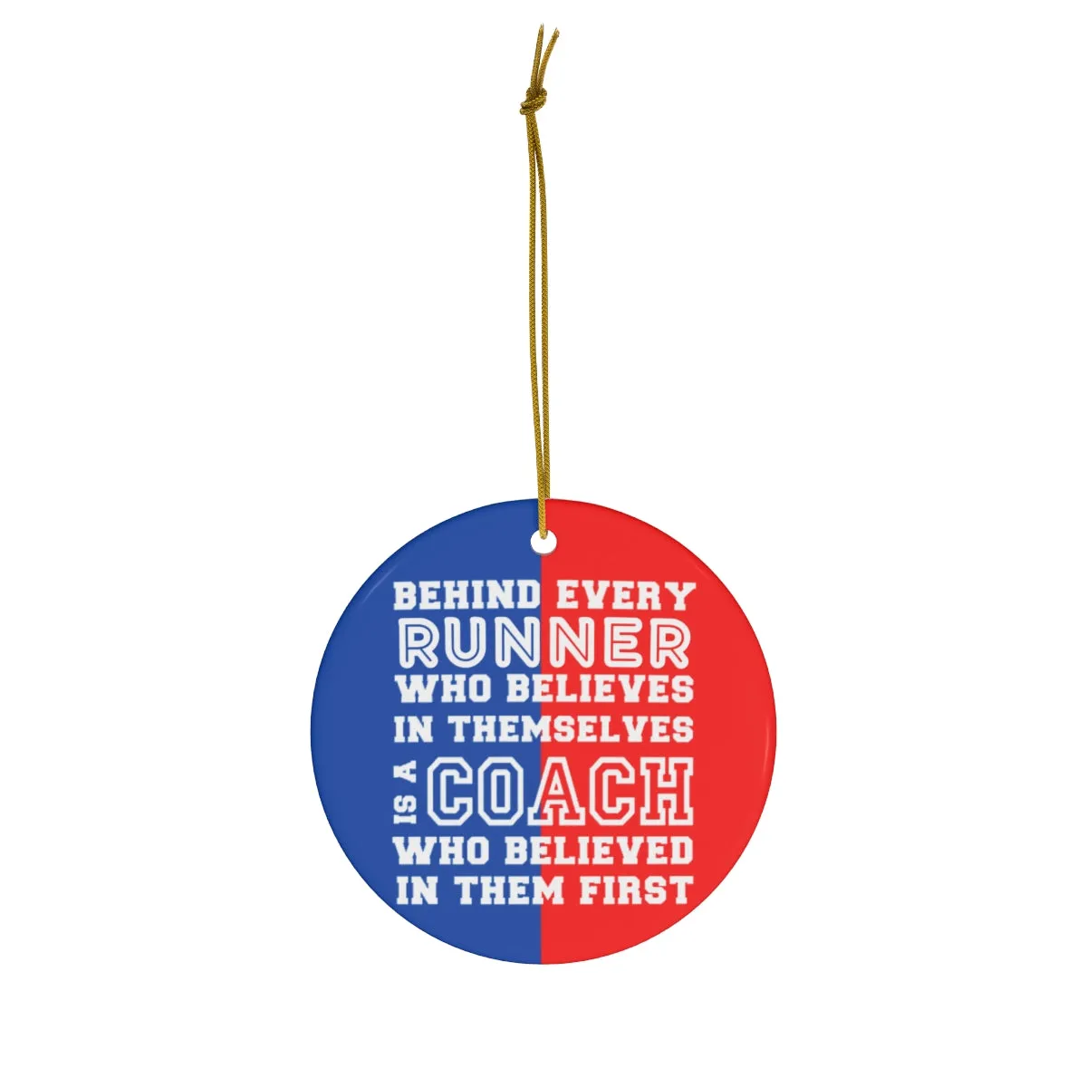 Custom Running Coach Ornament