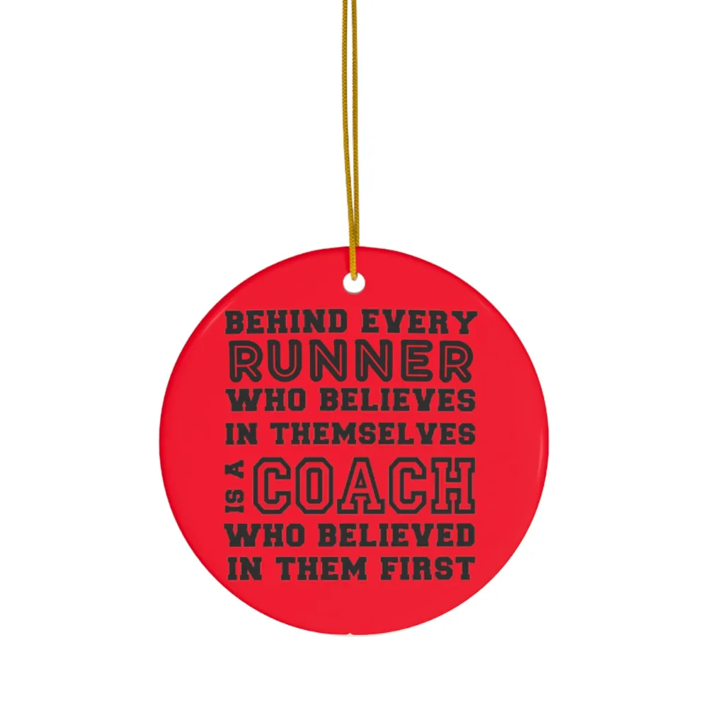 Custom Running Coach Ornament