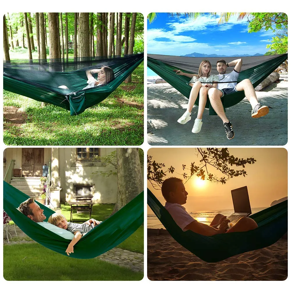 Double Camping Hammock with Mosquito Net - RRDF