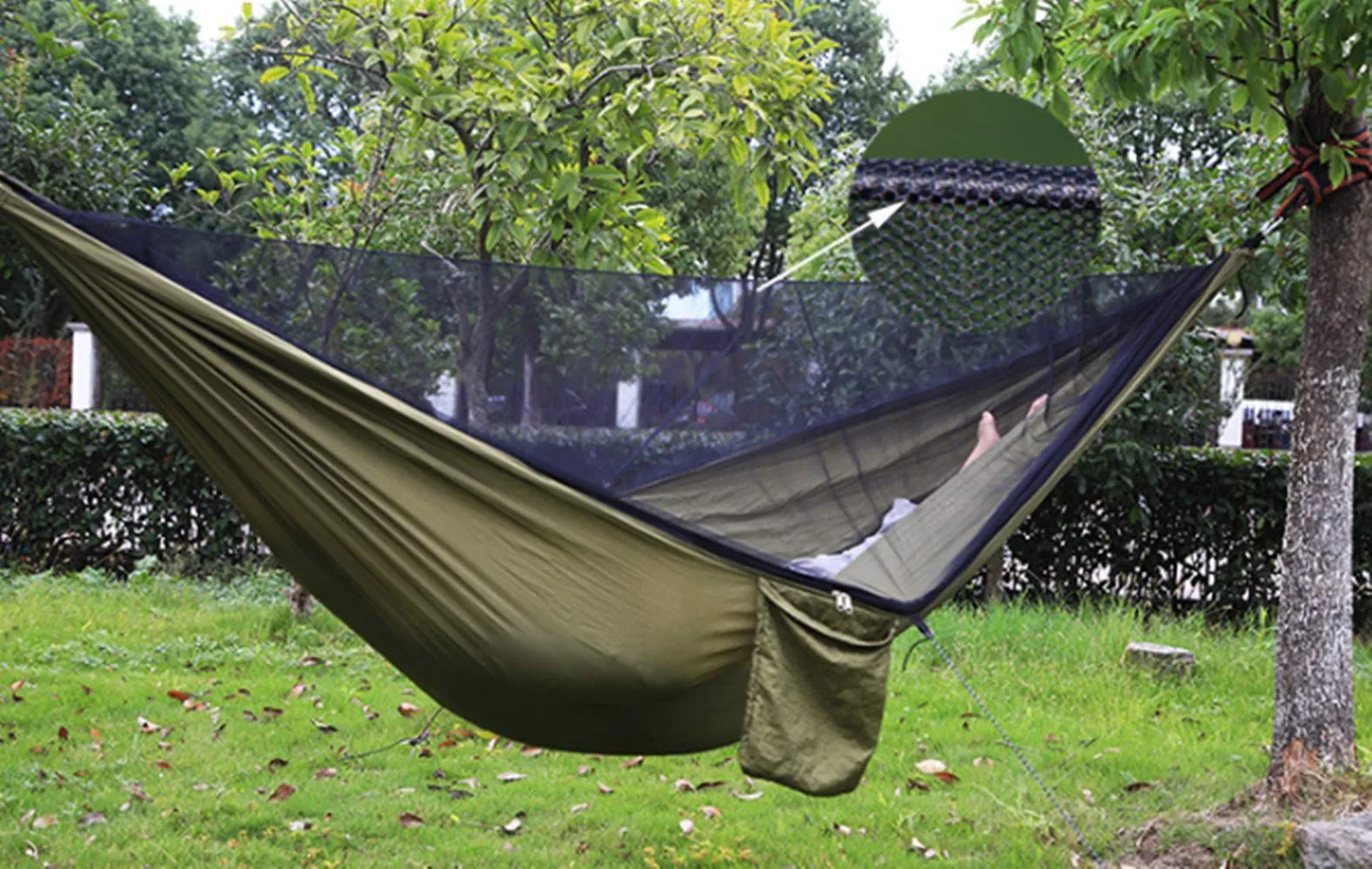 Double Camping Hammock with Mosquito Net - RRDF