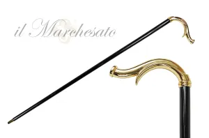 Elegant Walking stick - Brass 24k goldplated