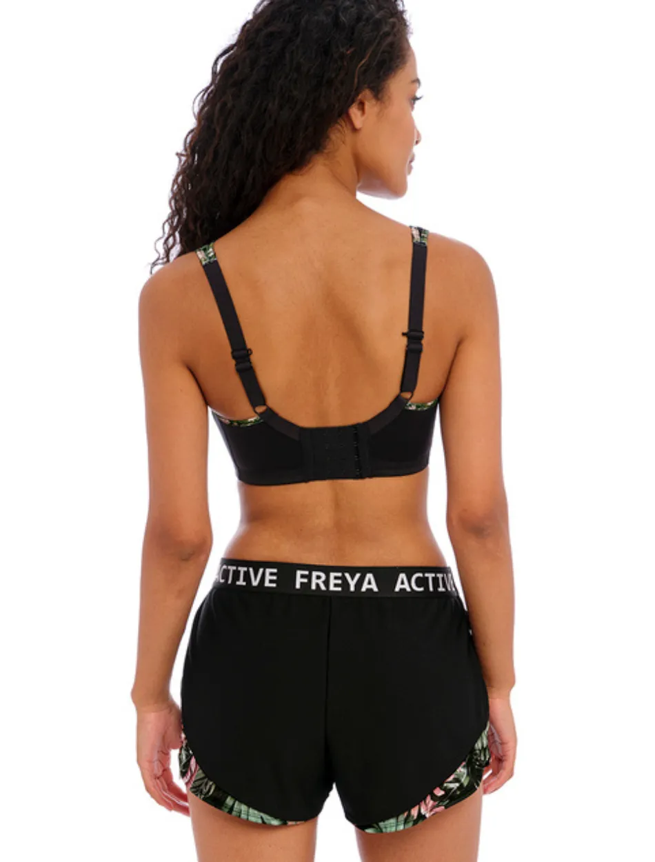 Freya Active Sonic Uw Molded Sports Bra, Jungle Black | Black Sports Bra | Freya Sports Bra