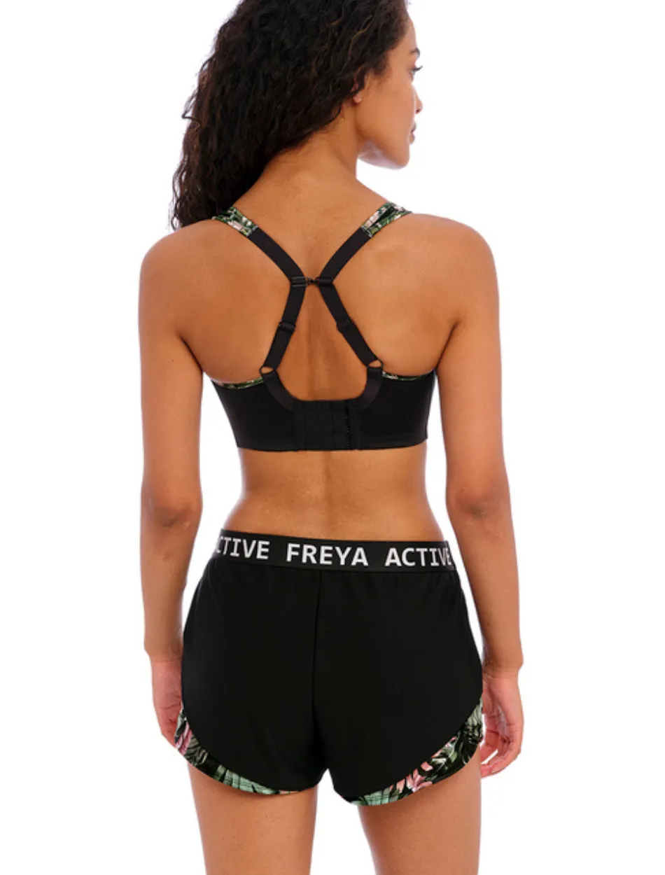 Freya Active Sonic Uw Molded Sports Bra, Jungle Black | Black Sports Bra | Freya Sports Bra