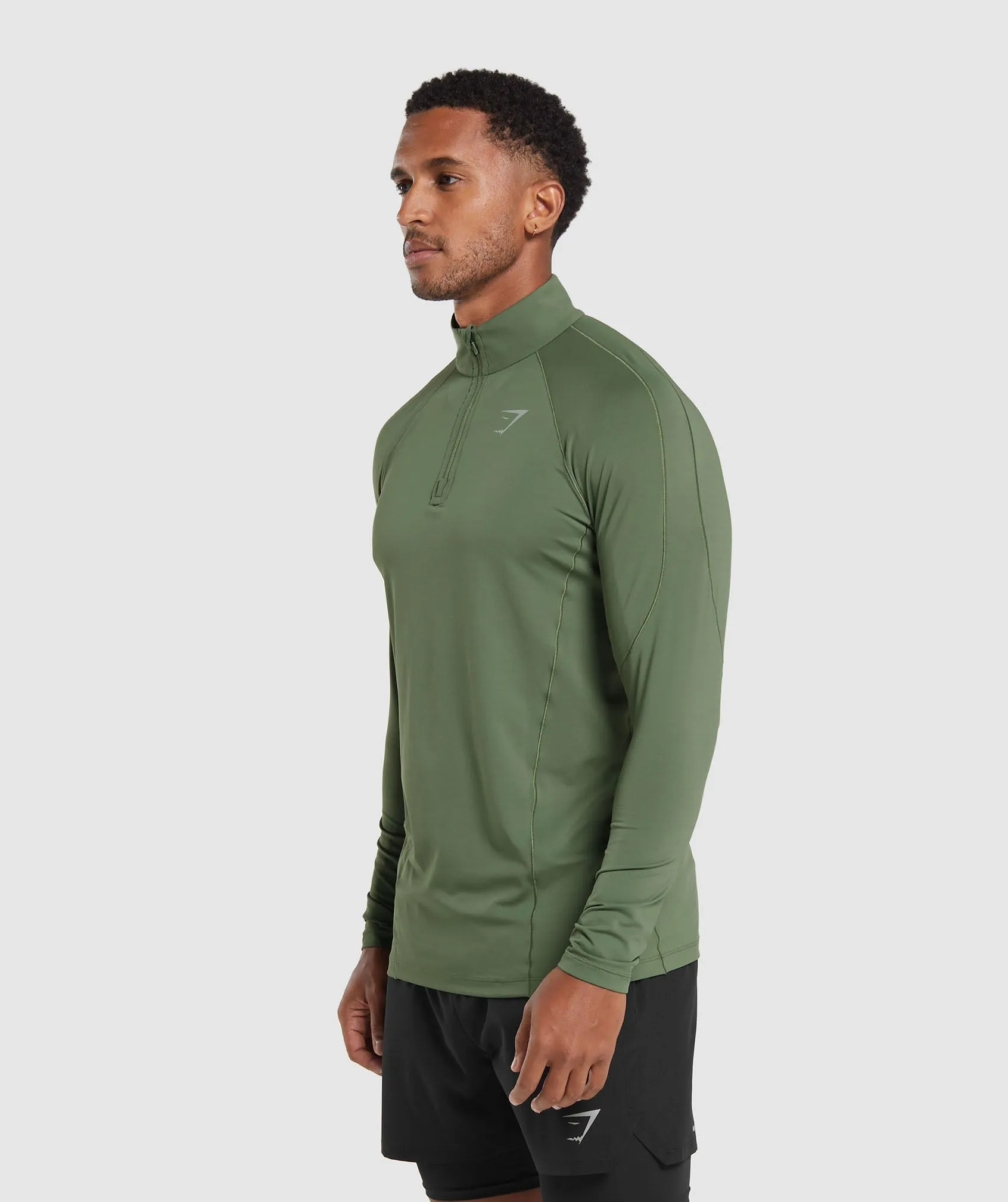 Gymshark Speed 1/4 Zip - Core Olive