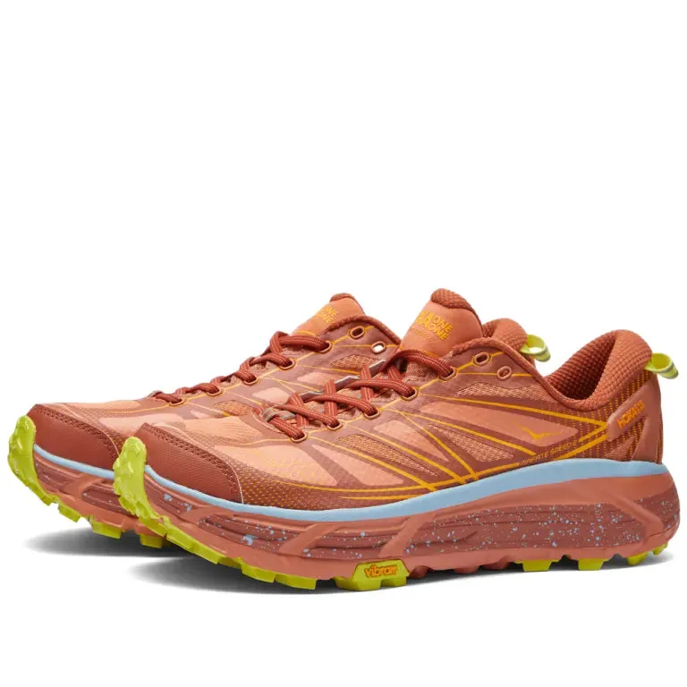 HOKA ONE ONE U MAFATE SPEED 2 - BROWN / NEON