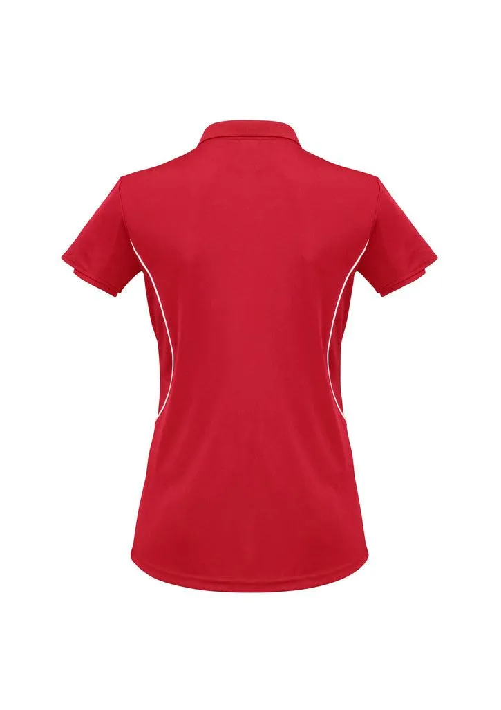 Ladies Razor Polo Red/White