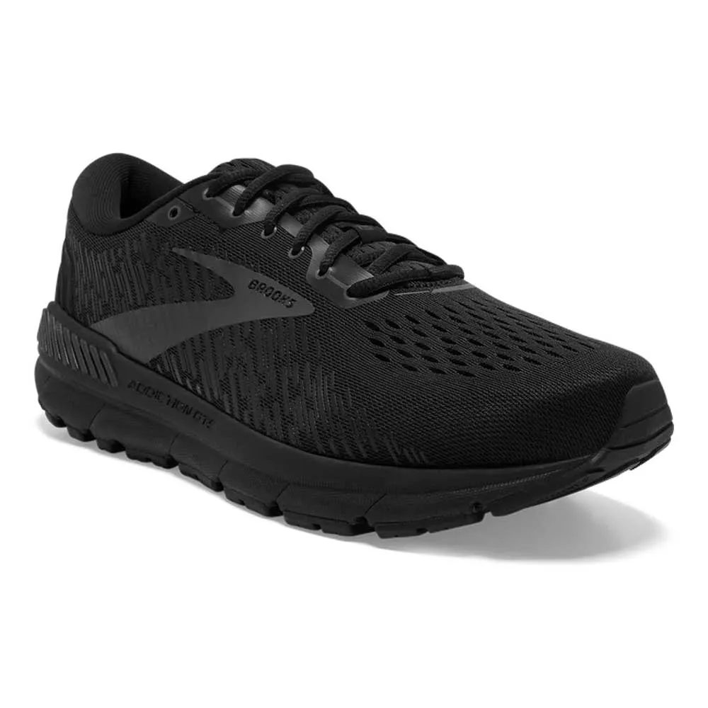 Men's Addiction GTS 15 Running Shoe- Black/Black/Ebony - Narrow (B)