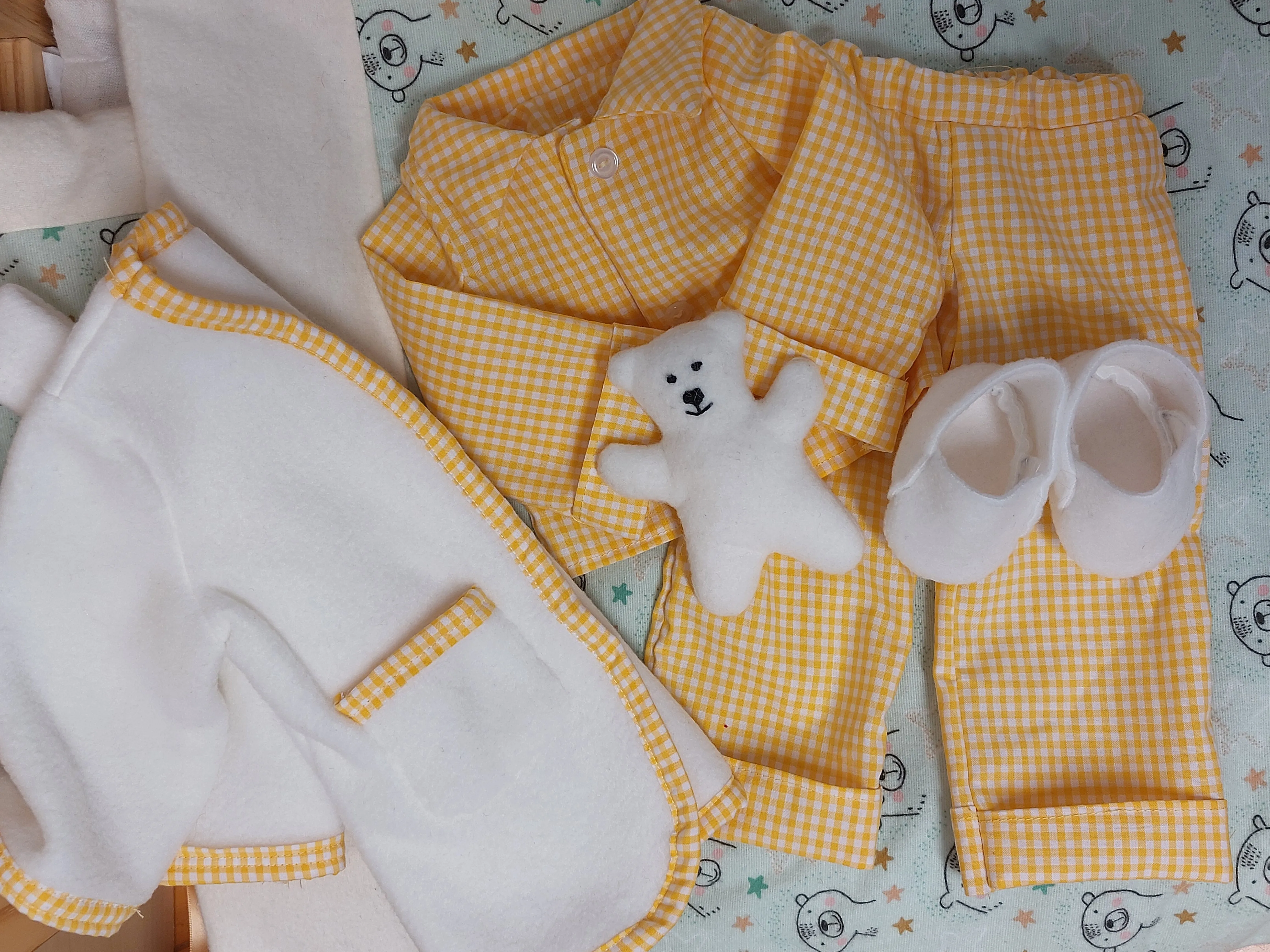 Pyjamas Rag Doll Outfit Kit - to fit our 54cm Rag Doll - 4 Colour Options