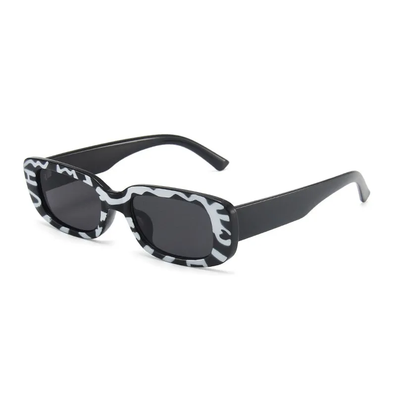 Rectangle Sunglasses Women Vintage Trending Square Shades UV400 Men Outdoor Sun Glasses