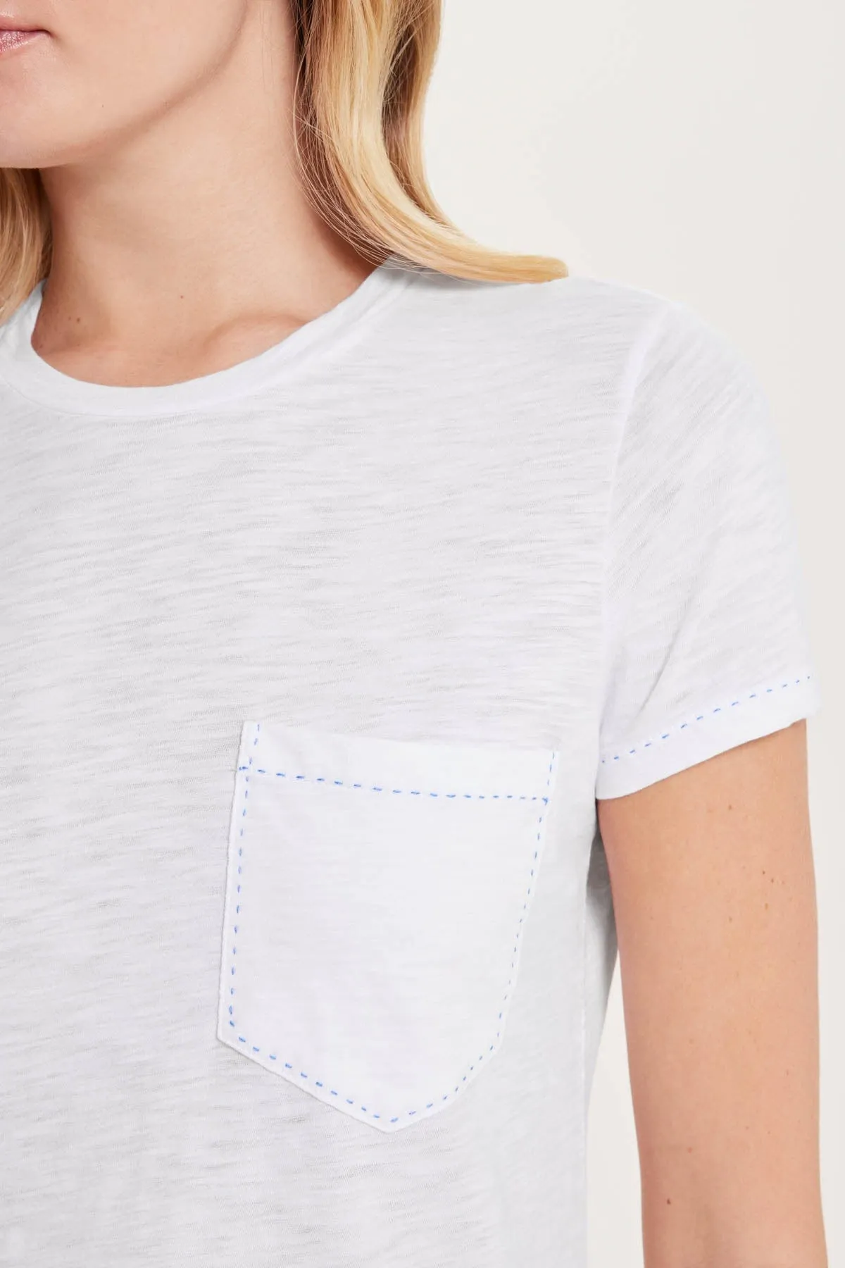 Running Stitch Pocket Tee