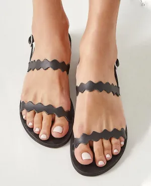 SANDALS "MILOS" BLACK