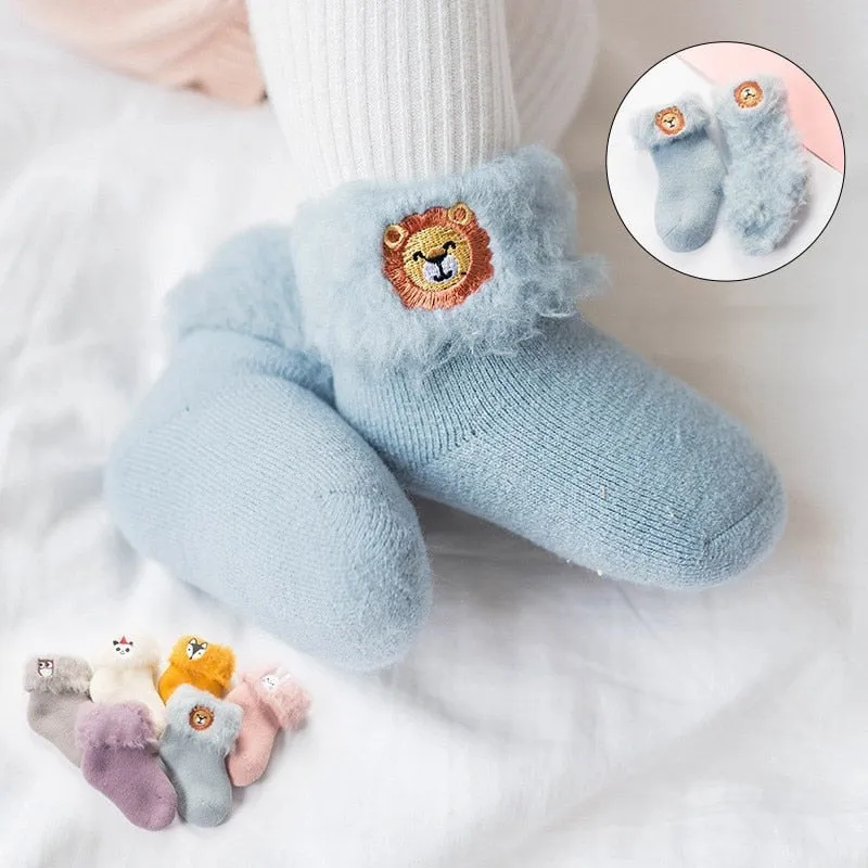 Socks for Toddlers with 3D Embroidery