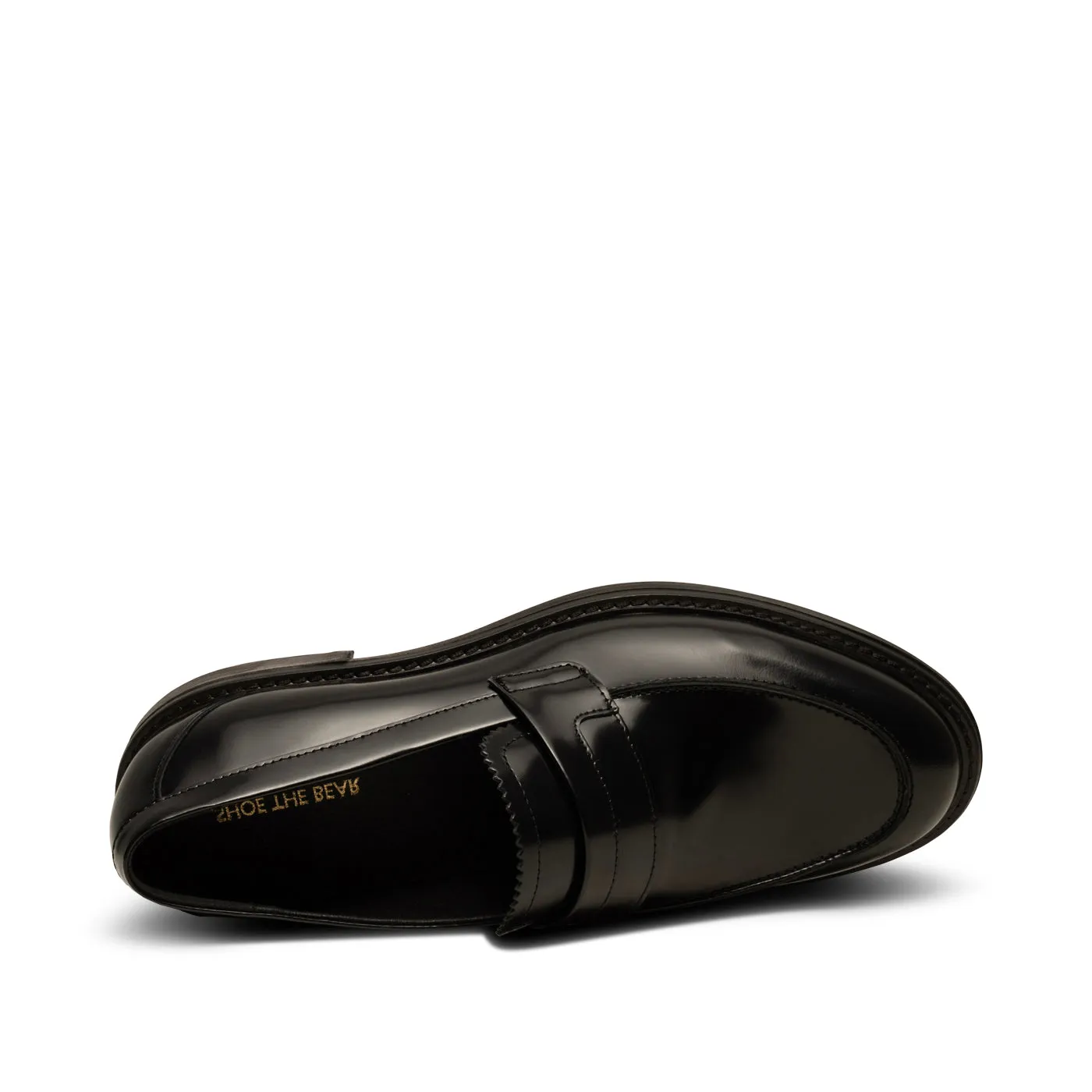Stanley Polished Black Leather Loafers - Luxurious and Comfortable
