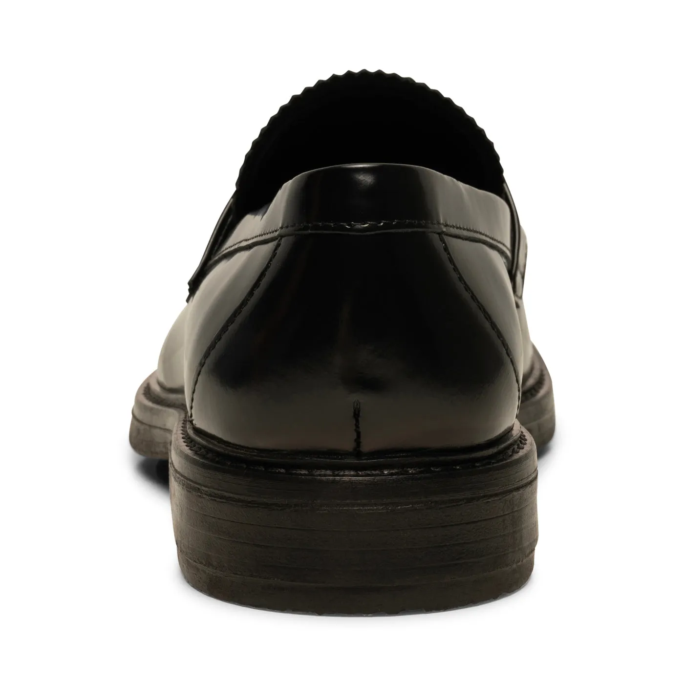 Stanley Polished Black Leather Loafers - Luxurious and Comfortable