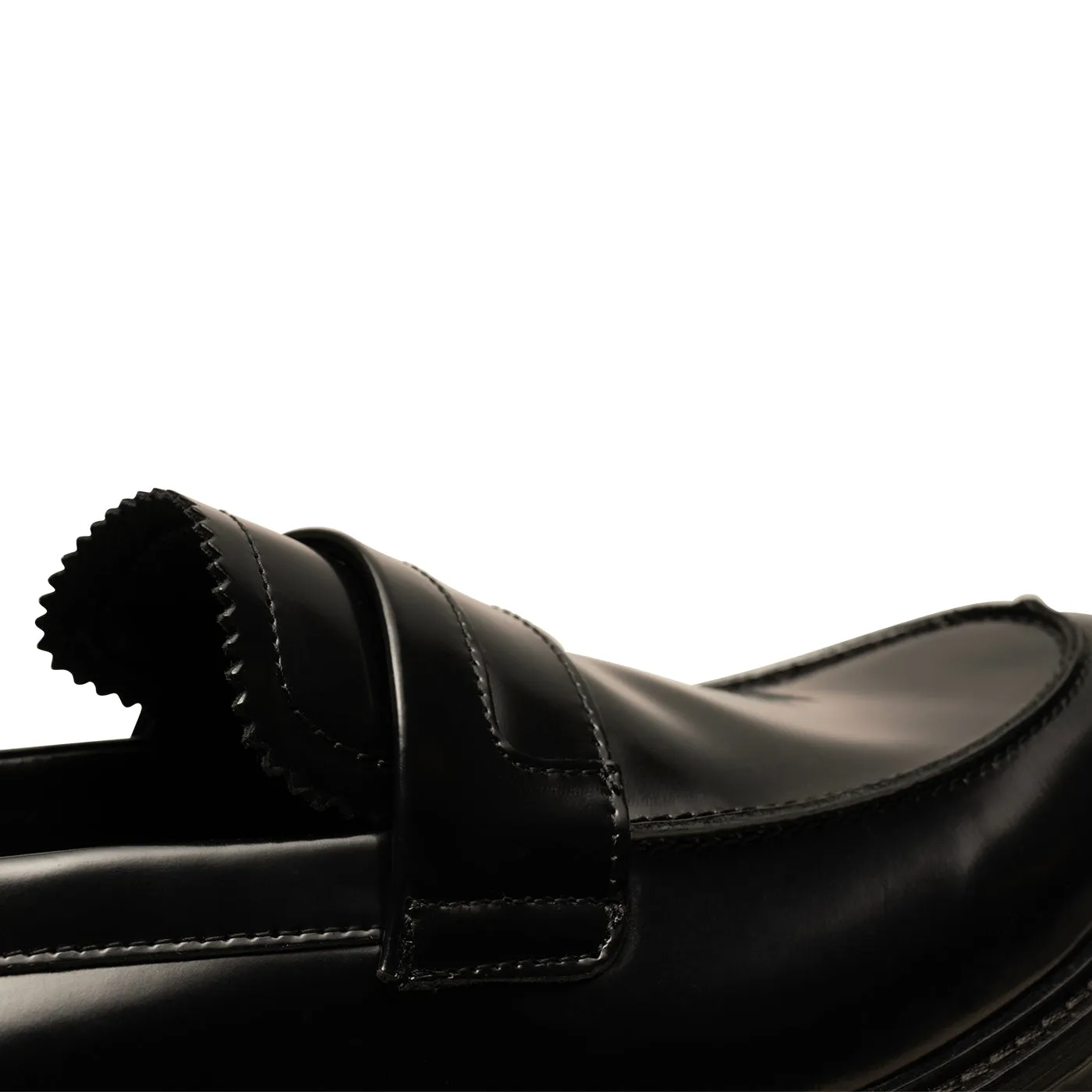Stanley Polished Black Leather Loafers - Luxurious and Comfortable
