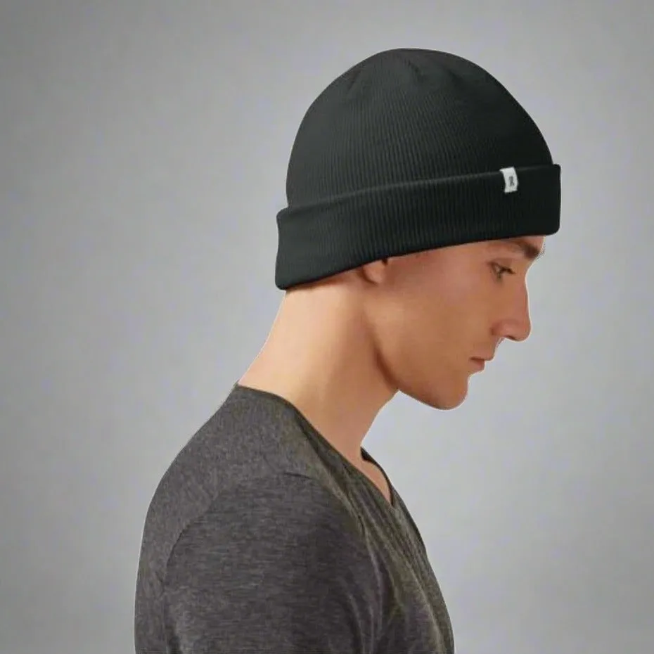 Unisex Merino Beanie - Black