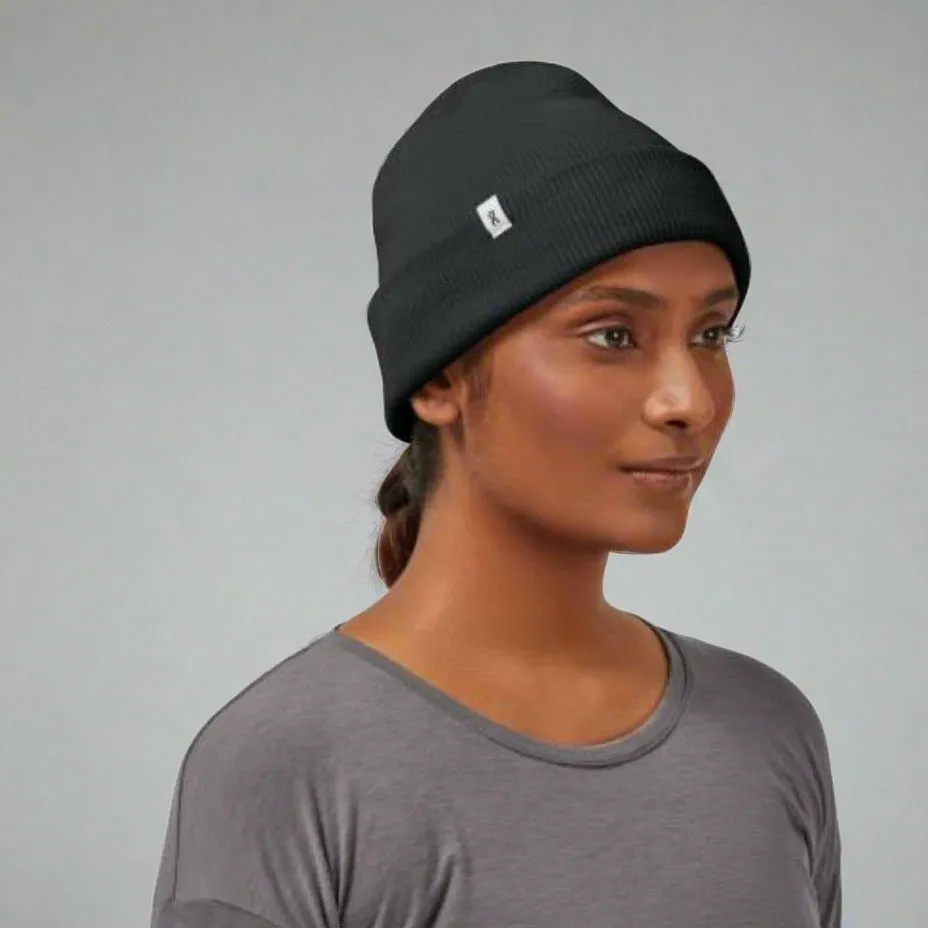 Unisex Merino Beanie - Black